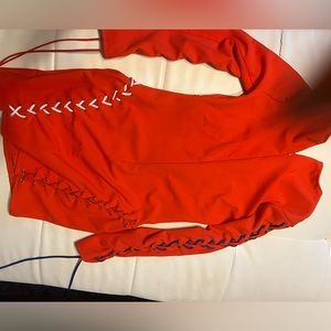 Multicolor strings..fitted body dress. Very cute. Still new